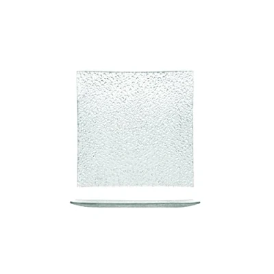 Imagen de H&amp;h set 6 piatti in vetro quadro gocce 20