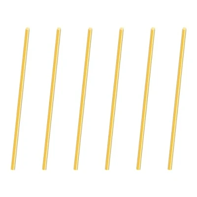 Imagen de iMeistek varilla de latón 2 mm, 100 mm longitud, metal macizo redondo, para modelos RC, manualidades (6 unidades)
