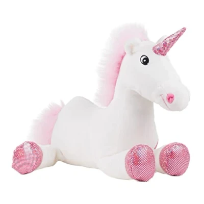 Imagen de Rudolf Schaffer Peluche Unicornio Shiny Collection, Color Blanco/Rosa, 38 cm (5523)