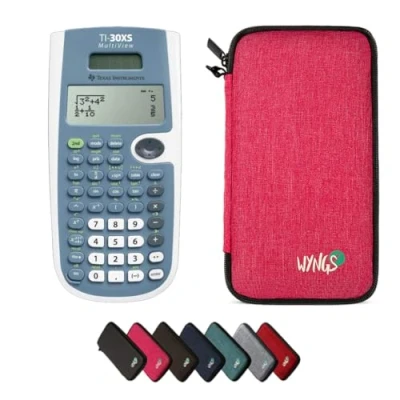 Imagen de CALCUSO Paquete Básico Rosa con Calculadora TI 30XS MultiView