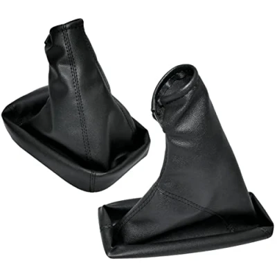Imagen de AERZETIX C57835 Funda para palanca de cambios y freno mano compatible con Opel Meriva a 2003 2010 color: negro en piel sintética