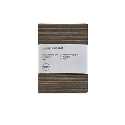 Imagen de Miquelrius Cuaderno Reciclado, Cubierta de Papel con Aspecto Madera, Tamaño A5, 148 x 210 mm, 96 Páginas Lisas 90 g/m² color Marfil, Diseño Madera