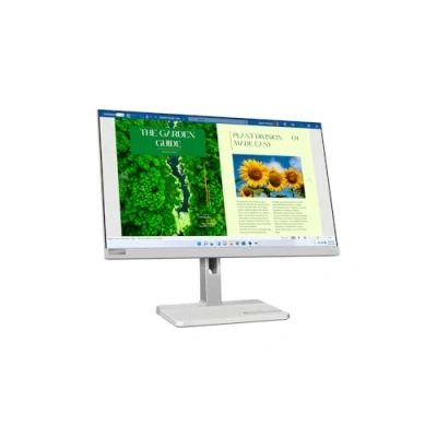 Imagen de Lenovo L24m 40 Monitor 24&quot; FullHD con EyeSafe (IPS, 100Hz, 4ms, HDMI+DP, USB C, Câble Base Metálica) Ajuste de inclinación/rotación/Giro/Altura Gris