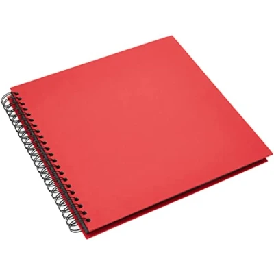 Imagen de Rössler Papier 1329452367 S.O.H.O. Álbum Wire O 290 x mm, 60 páginas negras, rojo, 1 unidad