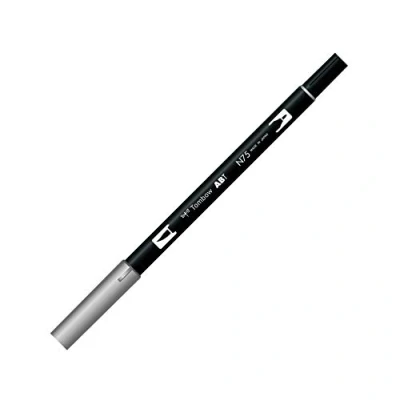 Imagen de Tombow Rotulador Doble Punta Pincel Acuarelable, Plástico, Cool Grey 7