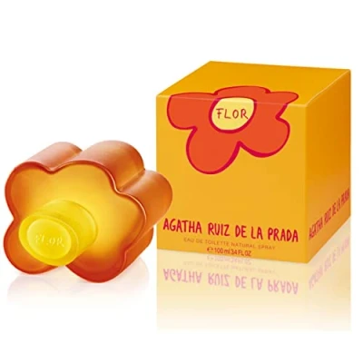 Imagen de Agatha Ruiz de la Prada, Perfume, Flor, Eau Toilette para Mujer, Larga duración, Fragancia fresca, alegre y joven, Notas frutales florales, Optimo uso diario, 100 ml