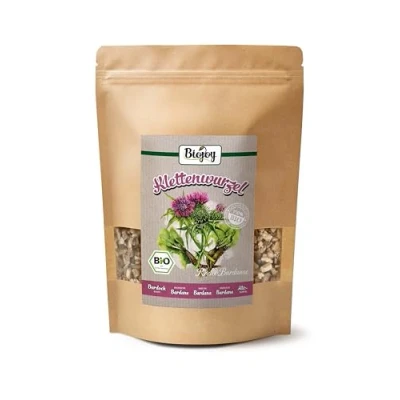 Imagen de Biojoy Raíz de bardana BÍO (500 g), seca y cortada, sin aditivos (Radix Bardanae)