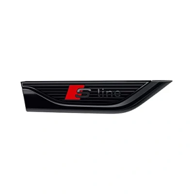 Imagen de Audi 8W6071807H Placa con diseño de S Line, derecha, color negro