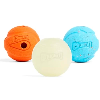 Imagen de Chuckit! Fetch Medley Gen 3 Pelotas de persecución para Perros La versátil Ultra Ball Indestructible Rugged clásica Tamaño Mediano 6,5 cm diámetro