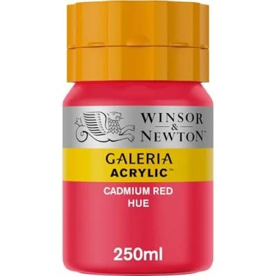 Imagen de Winsor &amp; Newton Galería Pintura Acrílica, Rojo (Cadmium Red Hue), 250 ml,