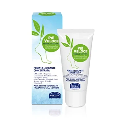 Imagen de Helan, Piè Veloce, Crema Pies Secos y Agrietados contra Callos Hidratante Fresca Natural, con Urea, contrasta Durezas Enriquecido Eucalipto Menta Olor 30 ml