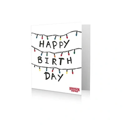 Imagen de Danilo Promotions tarjeta de feliz cumpleaños, cumpleaños Stranger Things, multi, 7 x 6 pulgadas
