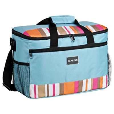 Imagen de B.PRIME Classic Bolsa Nevera de 20l I 36 x 26 22 cm Aislante para Picnic y Camping isotérmica el Aire Libre Viajes Compra Coche Deportes