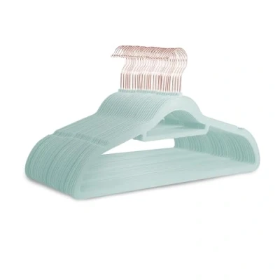 Imagen de KEPLIN Paquete de 30 Perchas Terciopelo, Antideslizantes con Barra Corbata y Gancho 360, duraderas Resistentes, organizadores Armario Que ahorran Espacio para Trajes, Chaquetas