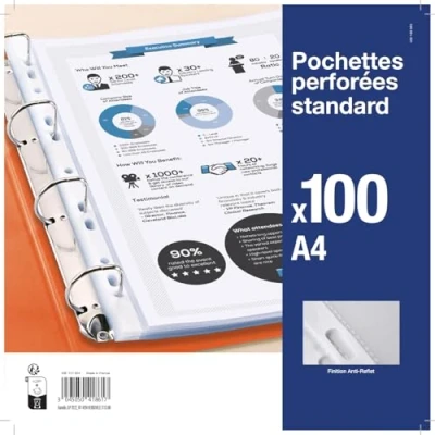 Imagen de Elba Fundas perforadas (A4, polipropileno)