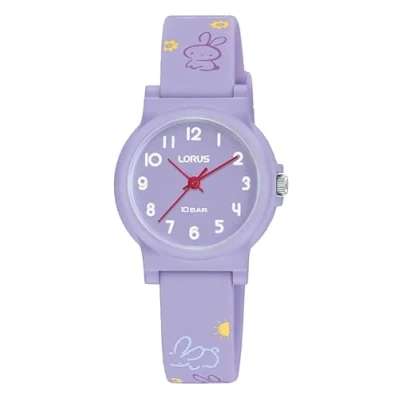 Imagen de Lorus Reloj Infantil Analógico de Cuarzo con Correa Silicona, Azul Marino