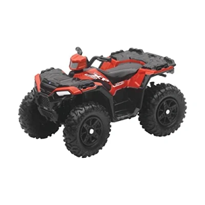 Imagen de NewRay 2018 07363 Polaris Sportsman XP Replica en Miniatura para vehículos Todoterreno Modelo reducido de colección y Juego los fanáticos cuádruple Rojo