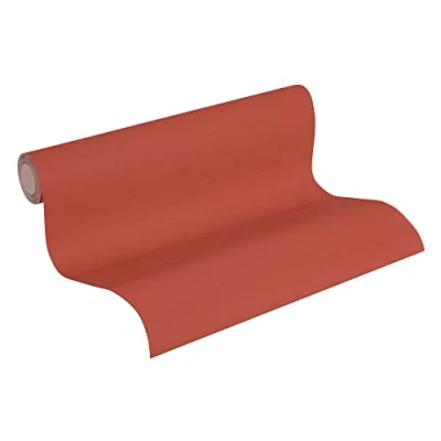 Imagen de A.S. Création Papel pintado Liso Ethnic Origin tejido no 10.05 m x 0.53 Rojo Fabricado en Alemania 371785 37178 5