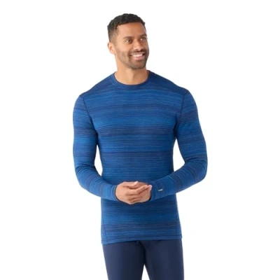 Imagen de Smartwool Classic Thermal Merino BASE Layer CREW Camiseta interior, Hombre, Talla: Small, Deep navy color shift