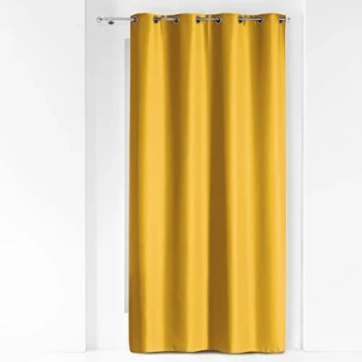 Imagen de Douceur d&#039;Intérieur 1609103 Cortinas, Poliéster, Miel, 140L X 260H cm (1 Panneaux)