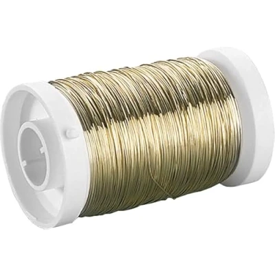 Imagen de Gütermann/KnorrPrandell 6468748 de Alambre latón en un Rollo 0,4 mm [Importado Alemania]