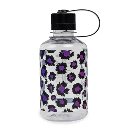 Imagen de Nalgene Sustain Tritan Botella de agua sin BPA hecha con material derivado del 50% residuos plástico, 16 onzas, boca estrecha, guepardo arcoíris