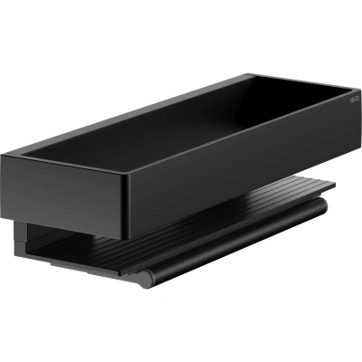 Imagen de Keuco Cesta de ducha metal, negro mate, incl. limpiador cristales, fijación oculta, 9,5 x 30 8,2 cm, montaje en la pared ducha, repisa para Edition 11 Black Selection