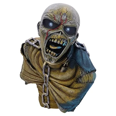 Imagen de Nemesis Now Iron Maiden Piece of Mind Caja de Busto (pequeña) 12 cm, Resina, Producto Oficial Maiden, y Almacenamiento, Fundido en Pintado a Mano
