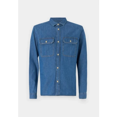 Imagen de JACK &amp; JONES Camiseta Jjetravis LS Noos Camisa De Manga Larga, Medio Mezclilla Azul, L Hombres
