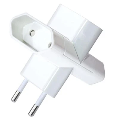 Imagen de Silver Electronics Adaptador Bipolar 3 Tomas 4mm plástico con Protección Infantil