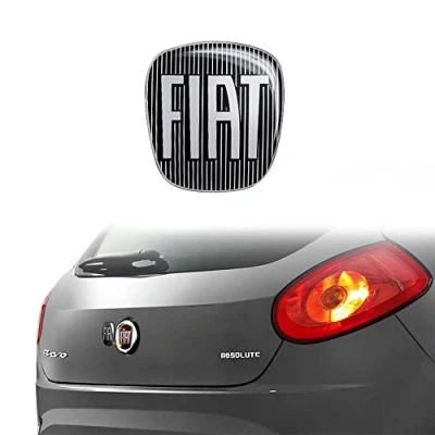Imagen de Fiat 14186D Adhesivo 3D Reemplazo Logo Negro para Bravo, Trasero