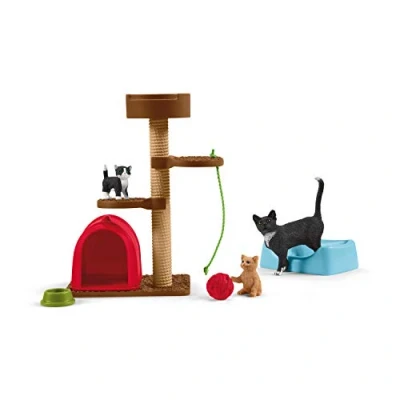 Imagen de Schleich 42501 Farm World Play Set diversión para gatitos, juguetes a partir de 3 años