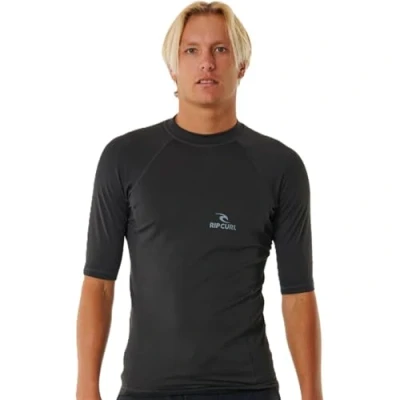 Imagen de Rip Curl Stack Camiseta de lycra/neopreno, Hombre, Talla: XXL, Washed black
