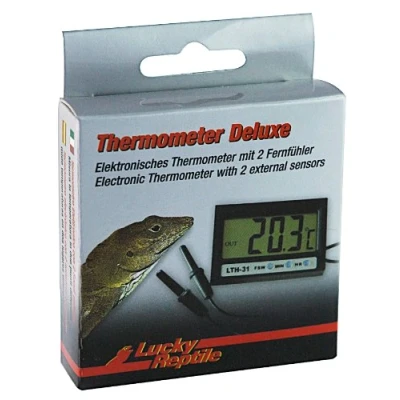 Imagen de Lucky Reptile LTH 31 Deluxe, Elektronisches Thermometer mit 2 Fernfühlern, Multicolor