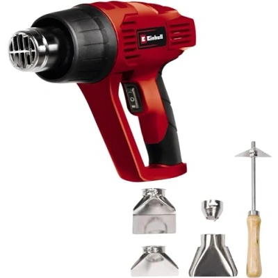 Imagen de Einhell Pistola de aire caliente Th ha 2000/1 577068 2000 W, 2 niveles temperatura 350 / 550 , protección contra sobrecalentamiento, incl. 4 boquillas y raspador pintura