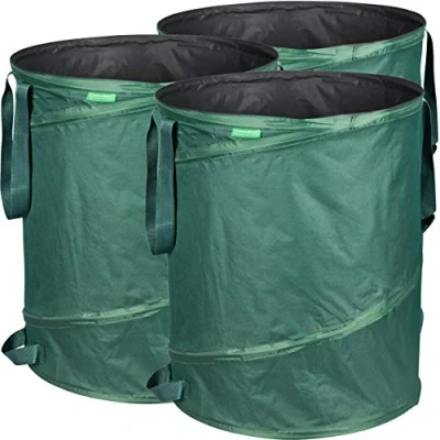 Imagen de Gardenmate® 3x jardín bolsa de 160l emergente incluso la colocación una robusta poliéster oxford 600d tela