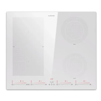 Imagen de Klarstein Placa Vitroceramica 4 zonas, Vitro Induccion Bajo Consumo Zona Combinable, Coccion Sobremesa 7200W, Control Táctil, Placas Vitrocerámicas Eléctricas