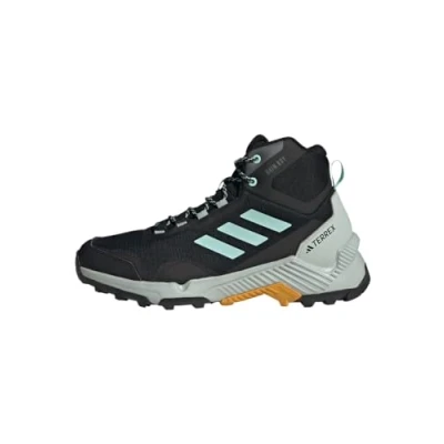 Imagen de adidas Eastrail 2.0 Mid Rain.RDY Waterproof Hiking Shoes, Zapatos de Senderismo Hombre, Core Black/Aqua/Preloved Yellow, 43 1/3 EU
