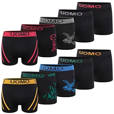 Imagen de L&amp;K Bóxer de Microfibra para Hombre Calzoncillos Elásticos, Ultrasuaves, Comodidad Superior Multicolor 1209 UN M L