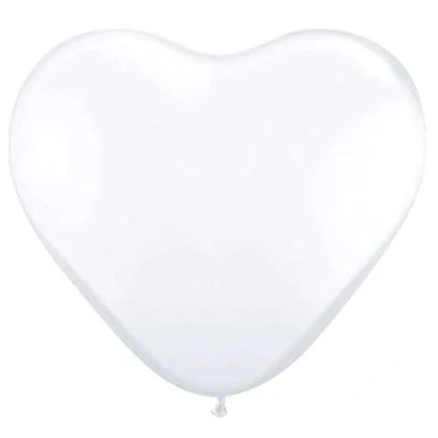 Imagen de Folat Globos En Forma De Corazón Blanco Color 12In/30cm 8 piezas