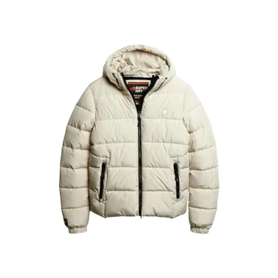 Imagen de Superdry Puffer Chaqueta de invierno, Hombre, Talla: Medium, Pelican beige