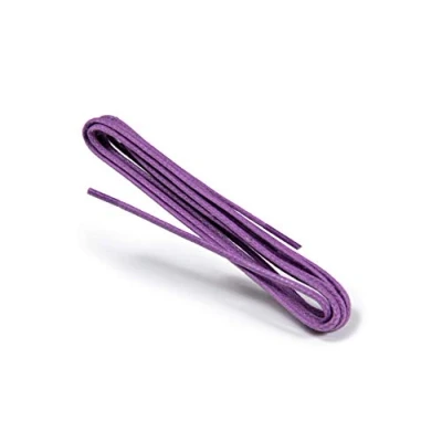 Imagen de Kaps Cordones Finos Redondos Encerados, de Calidad 2 mm 100% Algodón para Calzado Casual y Moda, Colores Elegantes (90 cm 36 pulgadas 5 a 6 pares ojales/Púrpura)