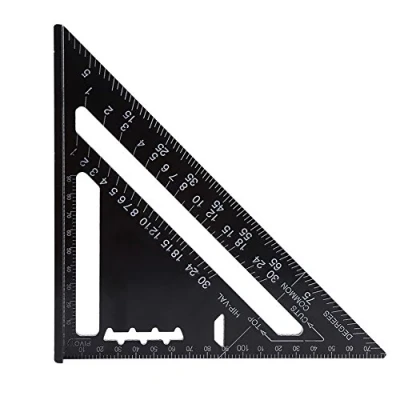 Imagen de Akozon Medición de regla triangular,Sistema métrico triangular 30,48 cm(7 pulgadas) para Ingeniero Carpintero(Metrisch)