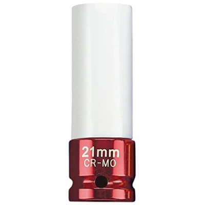 Imagen de Draper awns/21 mm Expert 1/2 para muesca cuadrada HI TORQ vaso tuercas de rueda Llantas aleación, Rojo, 21