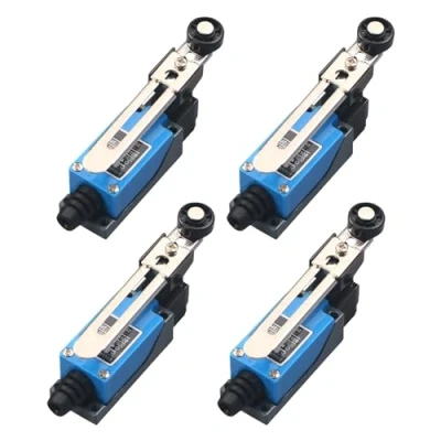 Imagen de 4 unidades de interruptores límite ajustables: interruptor Lever 1NC 1NO con palanca 5 cm ajustable, cambio automático ME 8108 Limit Switch, posición