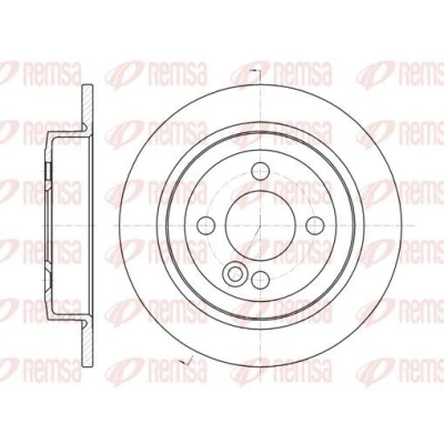 Imagen de REMSA 61195.00 Disco de freno Eje trasero 259, 259 10 4 macizo MINI: Hatchback, Cabrio, Clubman