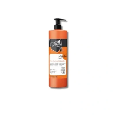 Imagen de Real Natura Crema de Peinar Pro Cachos Definidos Definición Impecable Hidratación Profunda Protección y Brillo Libre Sulfatos, Parabenos Siliconas 1000ml