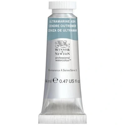 Imagen de W&amp;N Acuarela Profesional Tubo 14ml Ceniza de Ultramar Pintura para acuarela, Colores vivos, Alto brillo y luminosidad, no se decolora