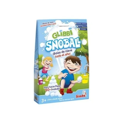 Imagen de Glibbi Snoball, Polvo para Hacer Bolas de Nieve en cualquier Época del Año, Niños a partir 3 Años 60 g