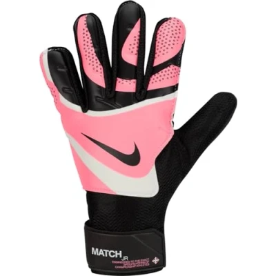 Imagen de Nike Performance Match JR Unisex Guantes de portero para niños, Talla: 4, Black/sunset pulse